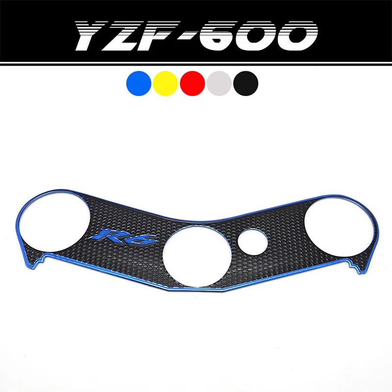 

For YAMAHA YZF R6 YZFR6 YZF-R6 Top Clamp Upper Front End Decal Motorcycle Sticker Pad Triple Tree protection Film R6 2006-2016