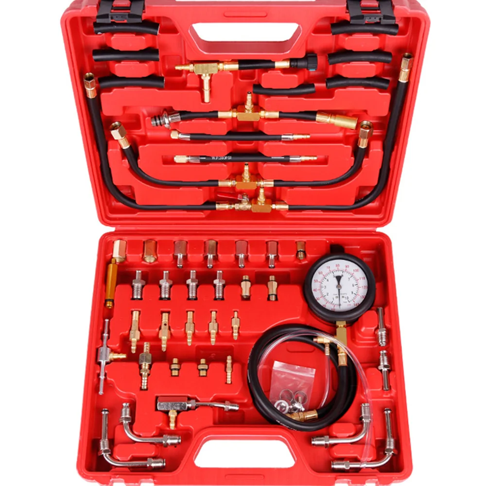 

Deluxe Manometer Fuel Pressure Gauge Engine Testing Kit Fuel Injection Pump Tester TU-443