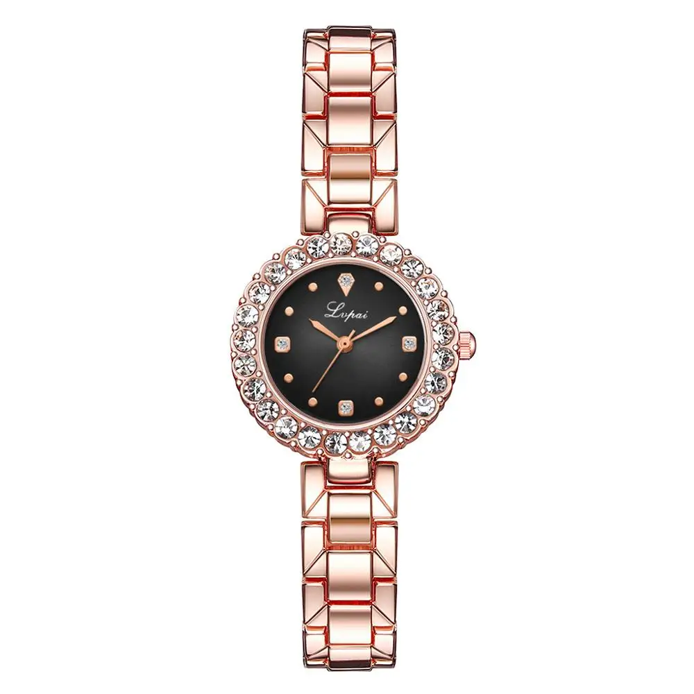 Luxe Merk Vrouwen Horloges Vrouwen Roestvrij Stalen Band Quartz Horloge Dames Jurk Horloges Rhinestone Klok Relogio Feminino