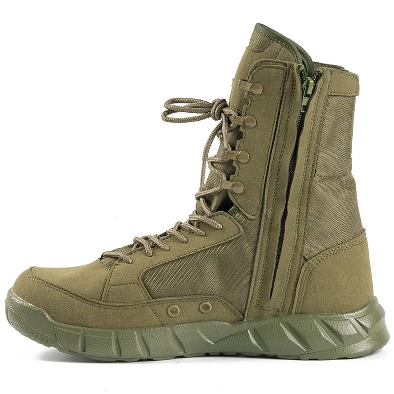 Ultra Light Professional Hiking Boots For Men Special Force Leather Green Combat Boots Mens Outdoor Ankle Boots