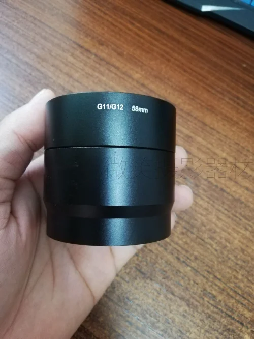 58mm 58 mm filter mount Lens Adapter Tube Ring for canon G10 G11 G12 camera UV CPL lens hood