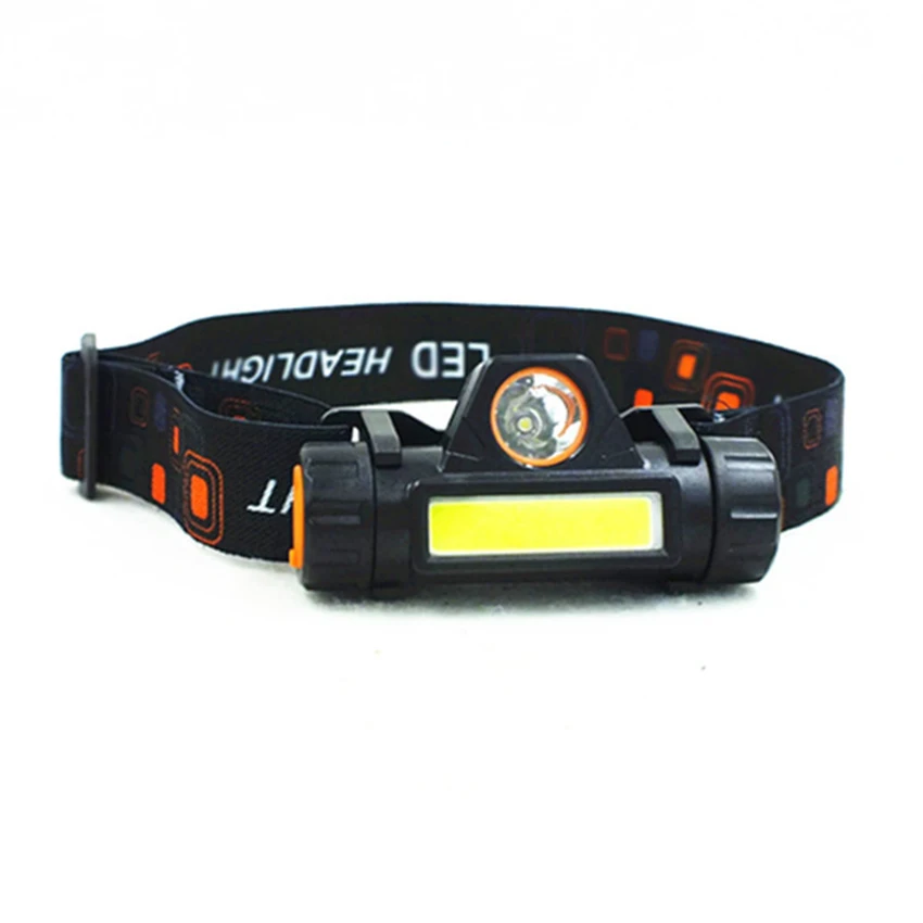 LED كشافات USB قابلة للشحن المصباح COB في الهواء الطلق مصباح أمامي للطوارئ مع المغناطيس ، مصباح يدوي كاشف للصيد العمل