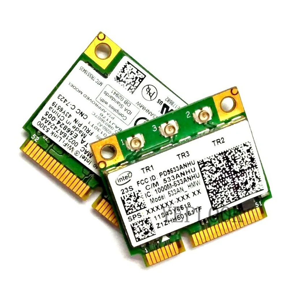 Carte Wifi 533AN HMW 450Mbps pour touristes, 2.4G/5GHz, Mini PCI-E, pour Lenovo T400S L410 Touvriers T410 X201 X201 X100E Wouvriers W701