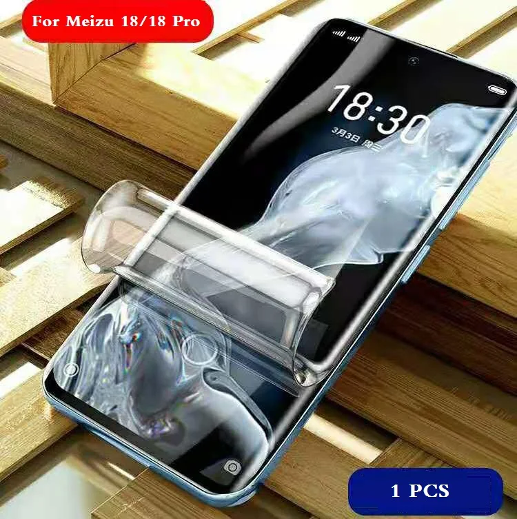 For Meizu 18 18s Pro 18x Meizu18 5G Clear TPU Hydrogel Film Full Cover Soft Screen Protector Film Not Glass