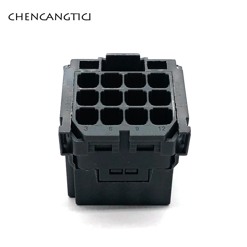 1 Set 12 Pin Auto Cd Player Connector Plug 2.8 MM Wire Harness Unsealed Socket Jacket With Terminal 8-968972-1