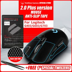 Hotline Games 2. 0Plus Mouse Anti-Slip Grip Tape for Logitech G403 G603 G703,Grip Upgrade,Moisture Wicking,Pre Cut,Easy to Apply