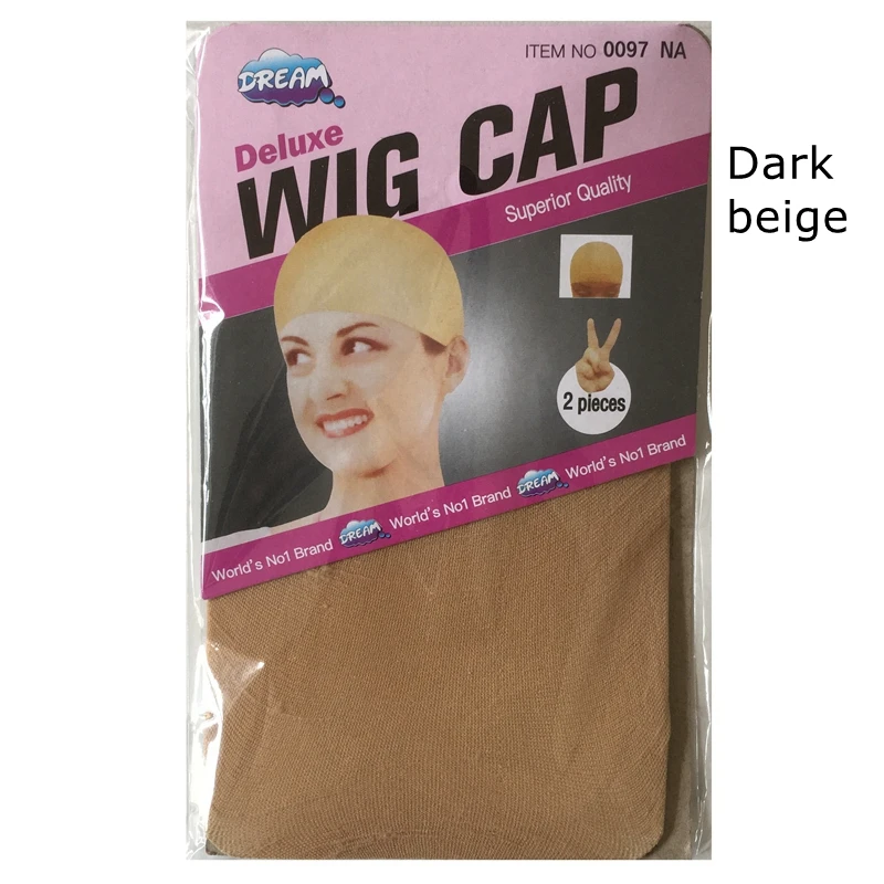 20pcs Dark Beige Wig Caps Stretch Mesh Hair Net
