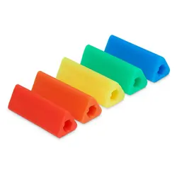 10PCS Silicone Triangle Pencil Grips Triangular Grippers Pen Topper Chewable Teethers Sensory Toy