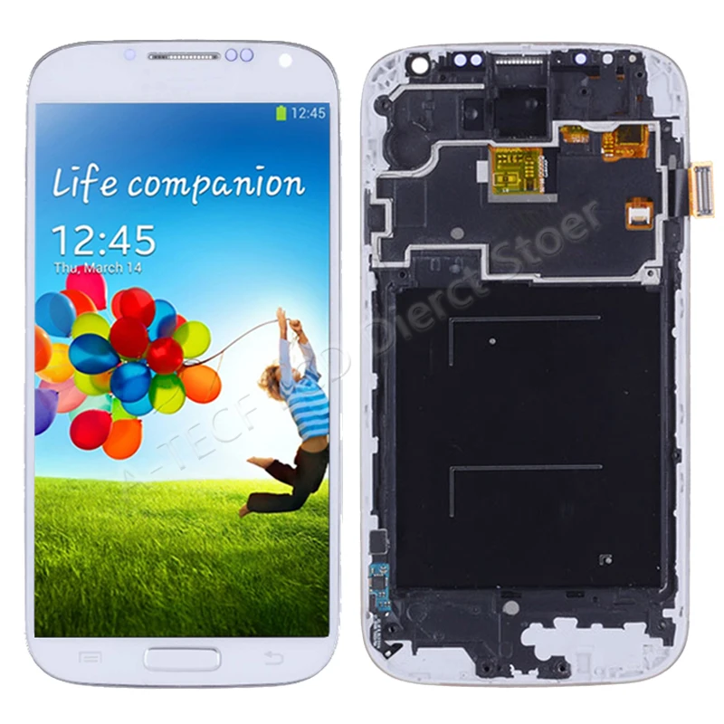 AAA Quality S4 LCD For Samsung S4  LCD Display Touch Screen With Frame Assembly For  S4 GT-GT-i905 i9500 i9506 LCD Repair