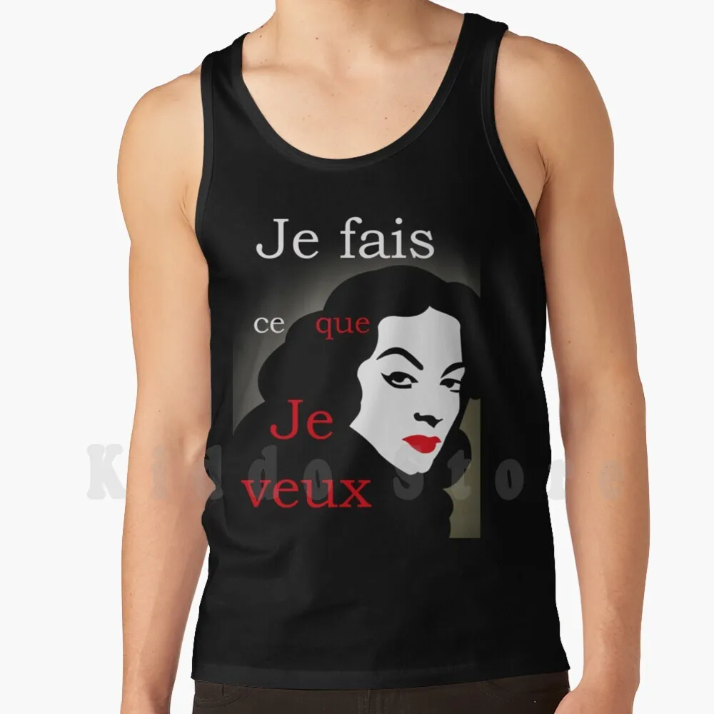 

Je Fais Ce Que Je Veux ( Dark ) Tank Tops Vest 100% Cotton Felix Maria
