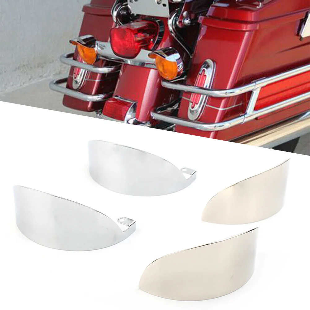 2pcs Motorcycle Rear Turn Signal Visors Covers for Harley-Davidson Electra Glide 1986-1987 FLHT Heritage FLST Road King