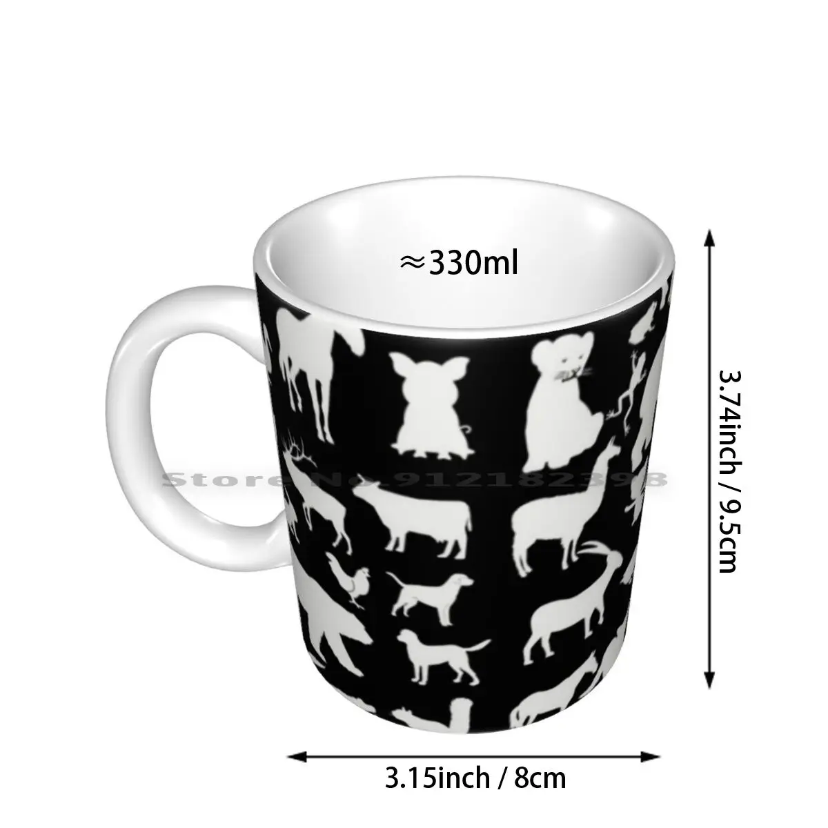 White Animals Ceramic Mugs Coffee Cups Milk Tea Mug Teenager Quote Quotation Boys Men Show Science Technology Blaze Nick Jr