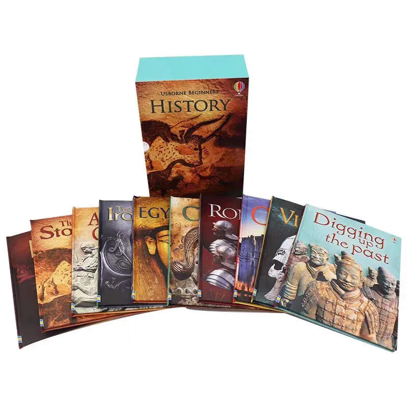 10 Pcs/Set Beginners History Enlightenment Picture Book Kids Children English Popular Science Reading Books