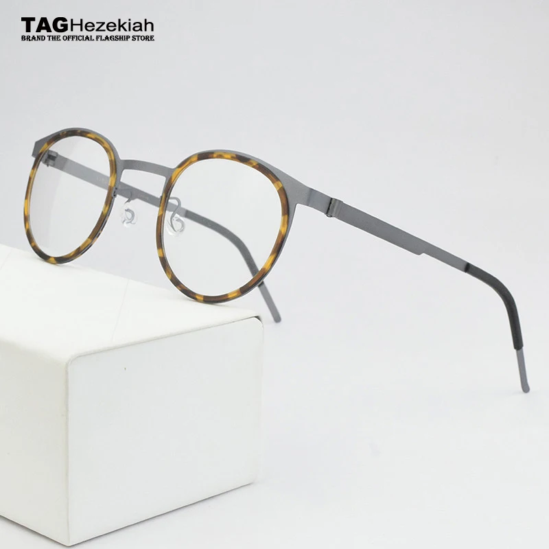 

2024 Brand round optical glasses frame men Vintage eye glasses frames for women computer myopia eyeglasses spectacles Nerd L9704