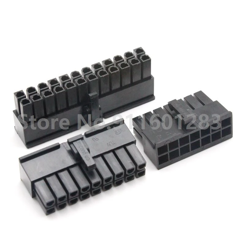 5557 Connector 4.2mm Pitch Male Housing 2P 4P 6P 8P-24Pin 5557 Male Shell Black Automotive wiring harness connector PCI-E Power