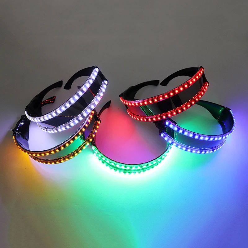 LED Glasses Flashing Light up Glasses DJ Bar Party Nightclub Performers Luminous Glasses Dance Show Lighting Props