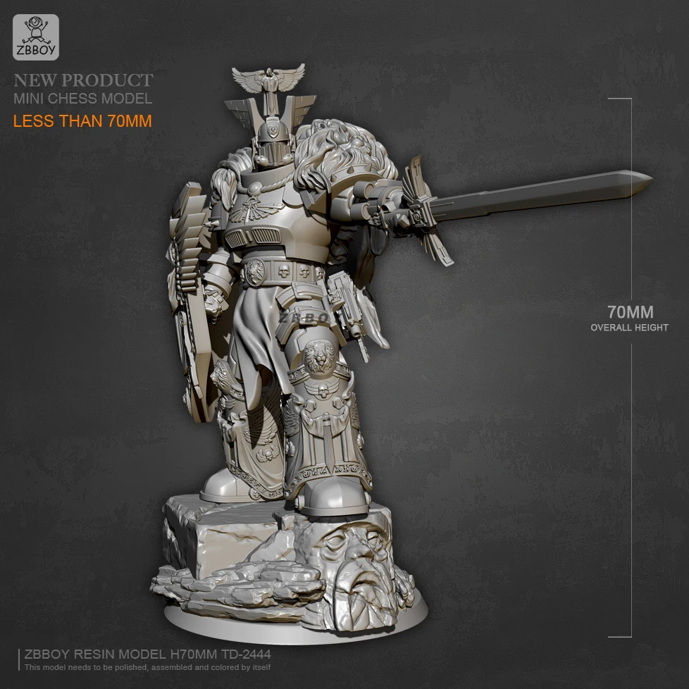 70mm Resin model kits DIY toy self-assembled TD-2444