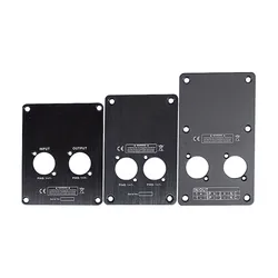 1PC DJ Speaker Cable Terminal Plate For SpeakOn 4 Pin Socket Connector Audio Wire Aluminum Input Dish