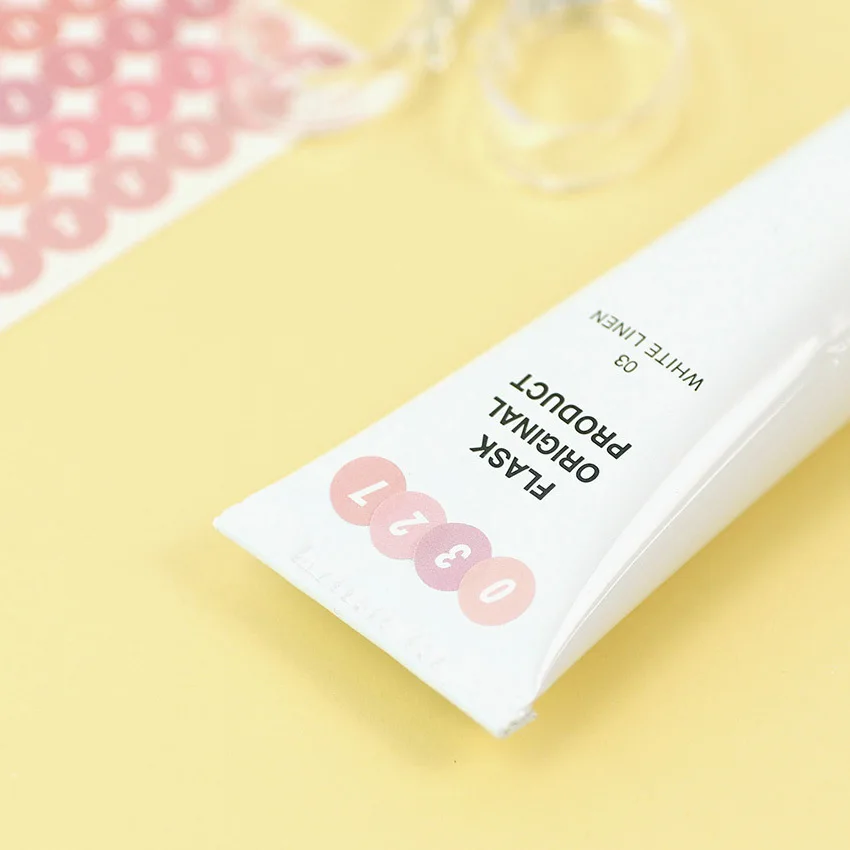 4Pc Ronde Dot Alfanumerieke Afdichting Sticker Pvc Waterdichte Notebook Labels Creative Decoratieve Stickers Scrapbooking Briefpapier