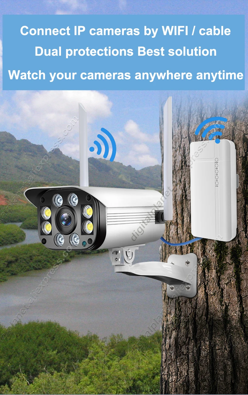 GC112 4G SIM Card rain Waterproof Outdoor CAT4 LTE WiFi Router  for IP Camera Outside WiFi Coverage 4G CPE