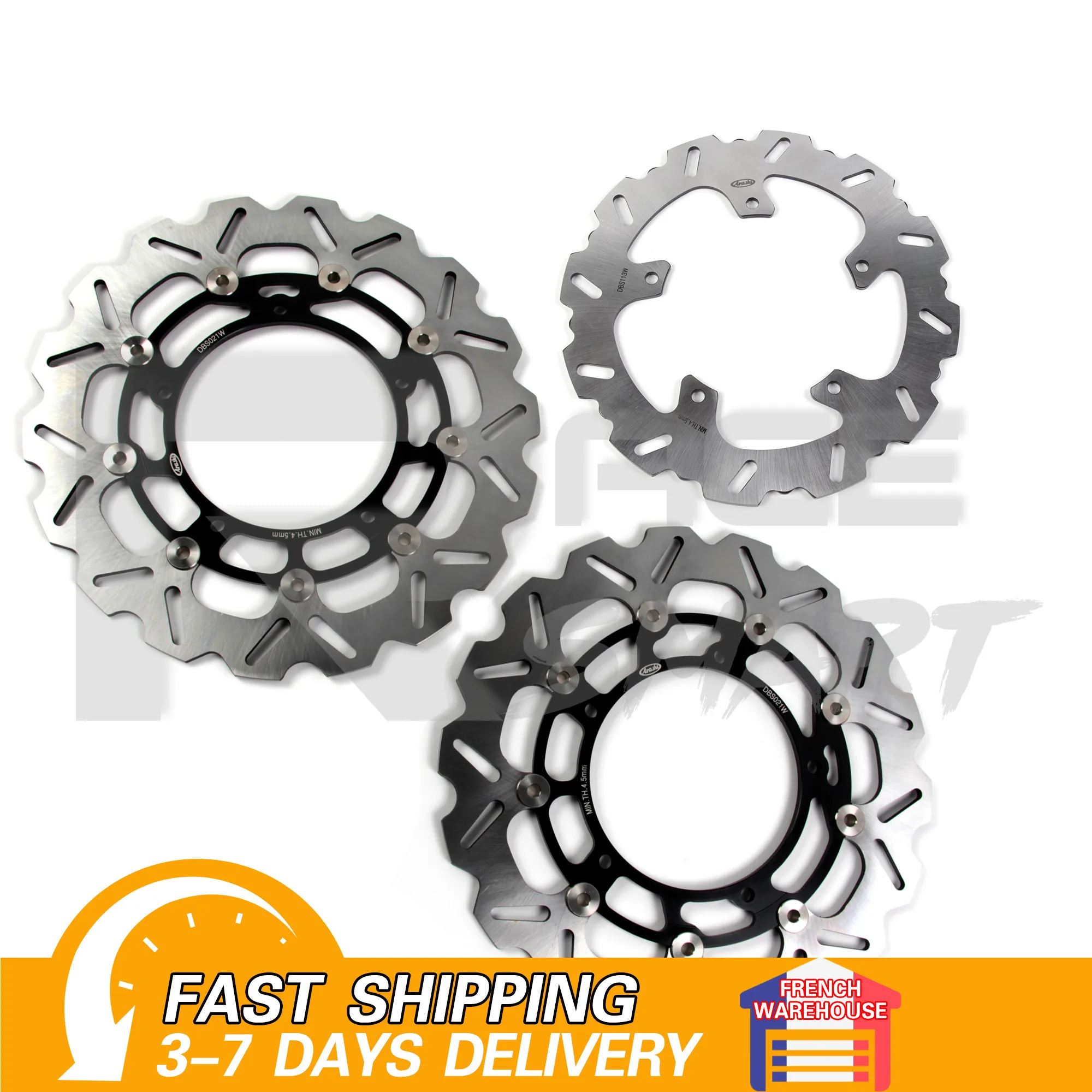 

1 Set Motorcycle CNC Floating Front Rear Brake Disk Discs Rotors For YAMAHA FAZER8 2010-2015 2011 2012 2013 2014 FZ8 FZ-8 Black