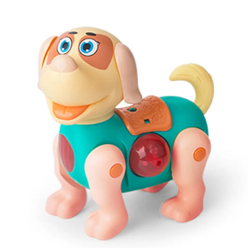 Robot électronique pour animaux de compagnie, jouets éducatifs pour enfants, lumière musicale, marche, chiot, secoueur électrique, cadeaux d'anniversaire