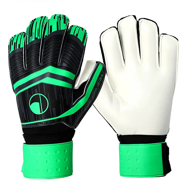 Men Women Professional Goalkeeper Gloves Football Soccer Goalie Gloves Non-slip Thicken Latex Glove Finger Save Guard