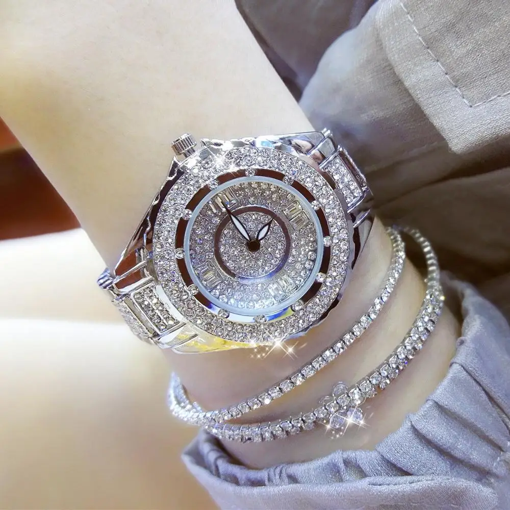 Reloj de pulsera con diamantes para mujer, accesorio con diseño de cielo estrellado, ostentoso, checo, regalo para esposa, gran oferta, año 2023