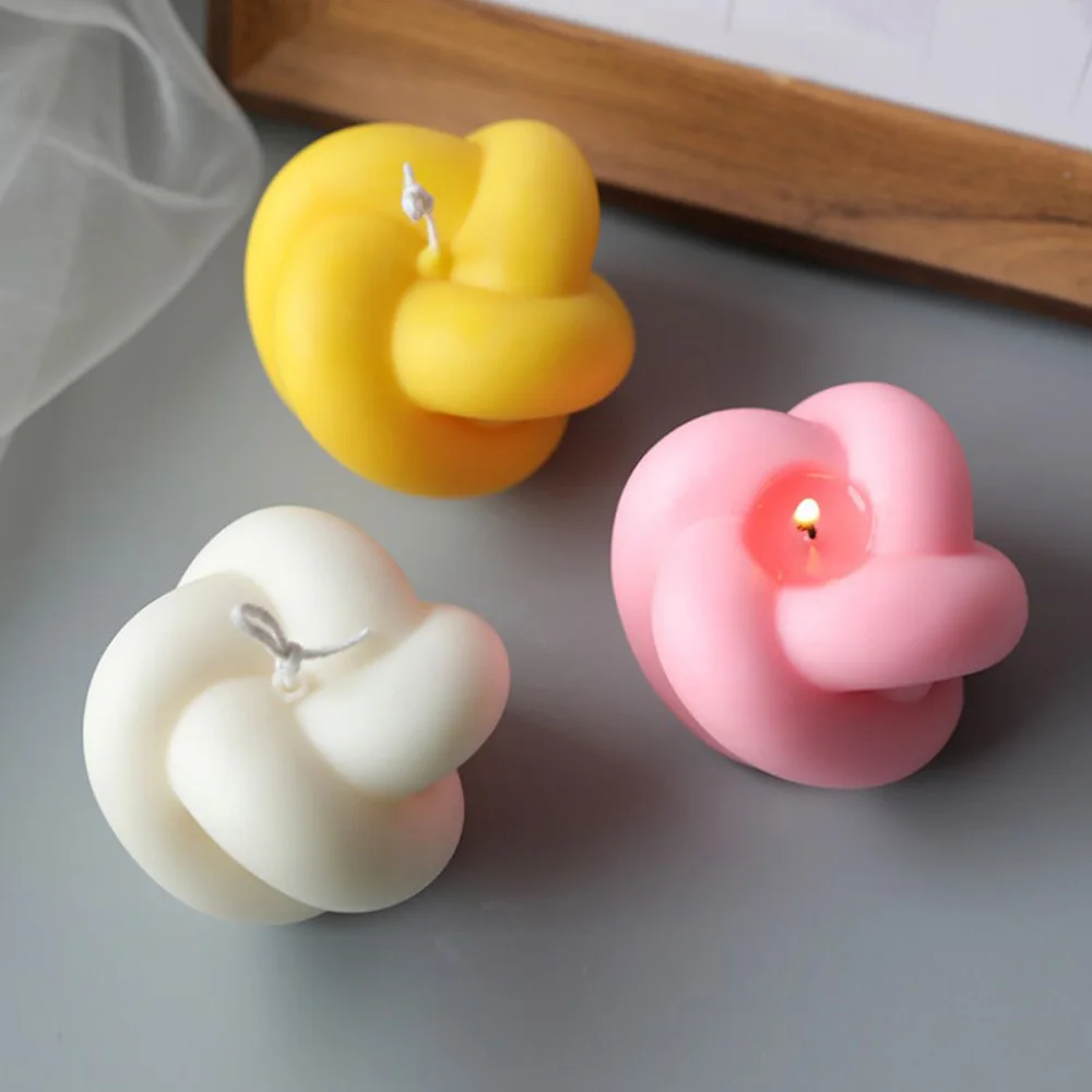 Knot Silicone Aromatherapy Handmade Candle Mold Magic Ball Handmade Soap Mold 10356250