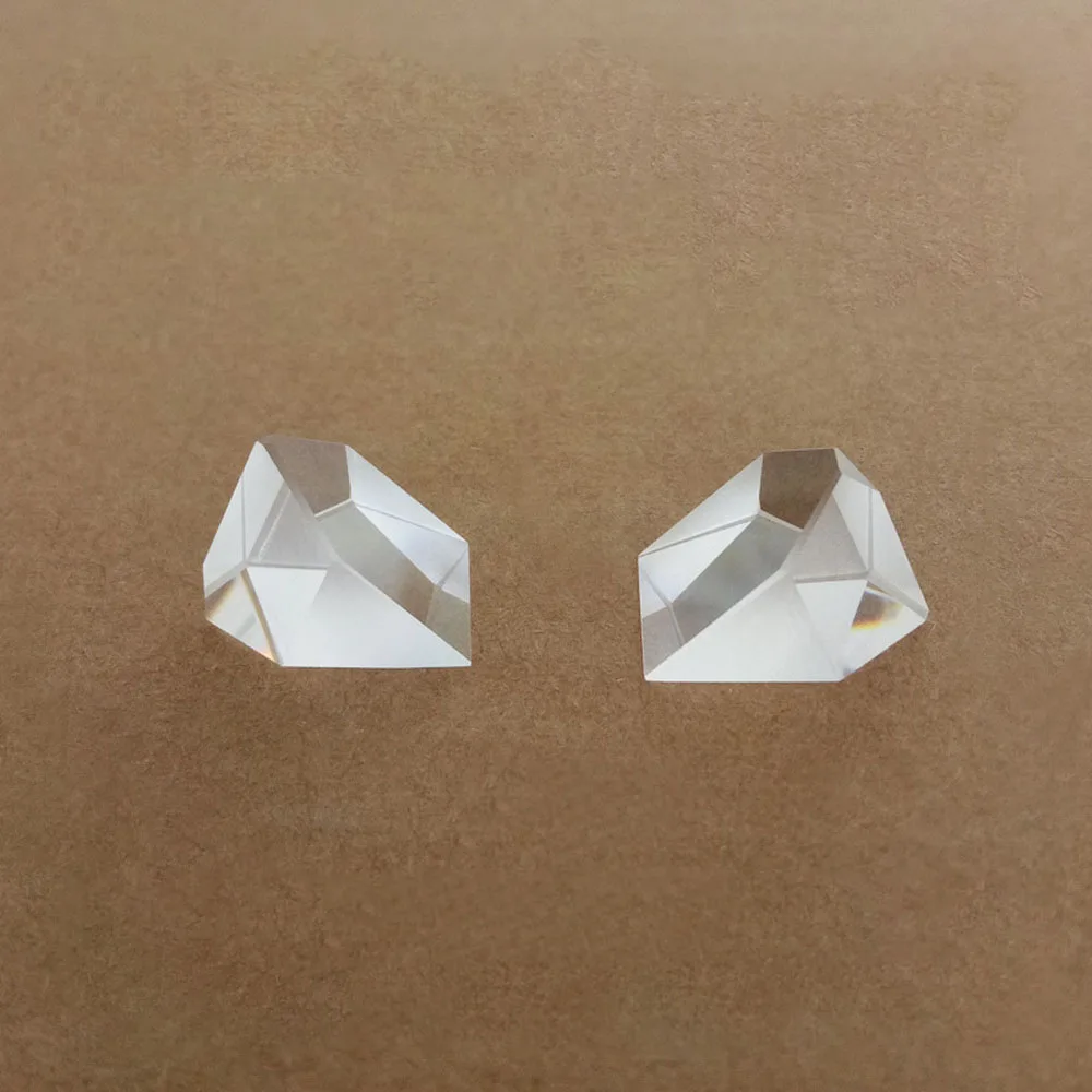 O prisma do telhado de 16.5mm meia-casa de vidro ótico mitsubishi mirror polígono irregular triangular