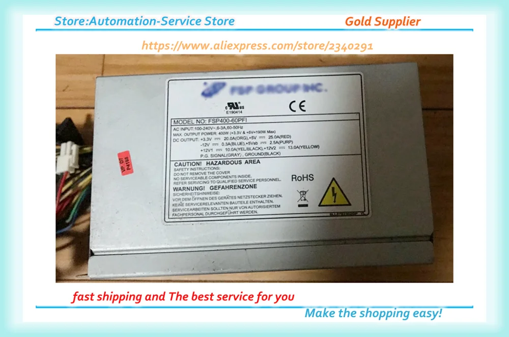 FSP400-60PFI 400W Nieuw Of Gebruikt Voor IPC-547C Fsp400 60pfi