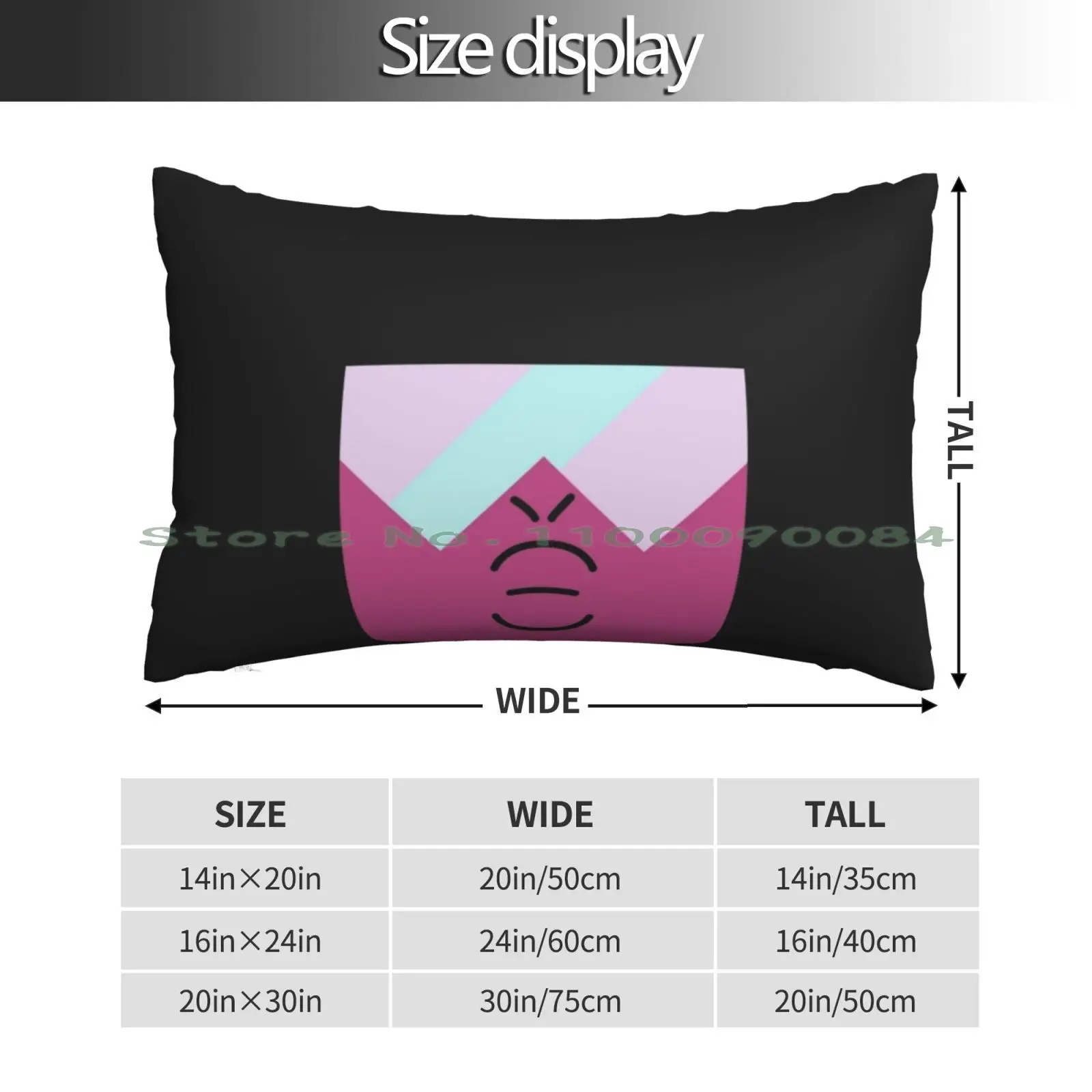 Garnet Pillow Case 20x30 50*75 Sofa Bedroom Garnet Steven Universe Cartoon Show Tv Space Purple Gem Diamond Long Rectangle