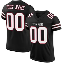 Fashion Football Jersey Custom Full Sublimation Your Team Name/Number Mesh Breathable V-neck Uniform for Men/Women/Kids Big Size