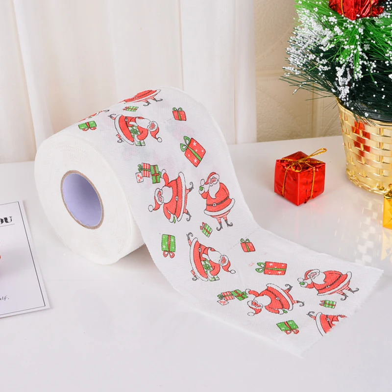 Christmas Pattern Series Roll Paper, Christmas Decorations, Cute Prints, Toilet Paper, Hot Sale 2024