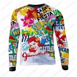 Motocross jersey Motorcycle Jerseys Quick Dry Downhill Bicycle Shirt for Men MTB T-Shirt Jersey moto BMX cycling