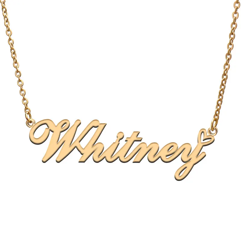 

Ожерелье Whitney с сердцем для женщин ювелирные изделия из нержавеющей стали женское колье подарок для матери ребенка девочки