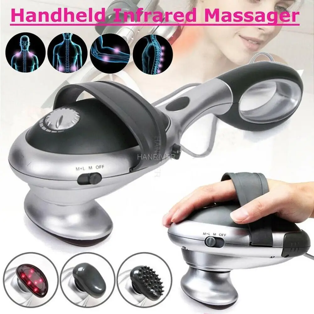 

Handheld Electric Body Heated Massager Stick Infrared Body Neck Back Massage Waist Cervical Massager Hammer Vibration Massage