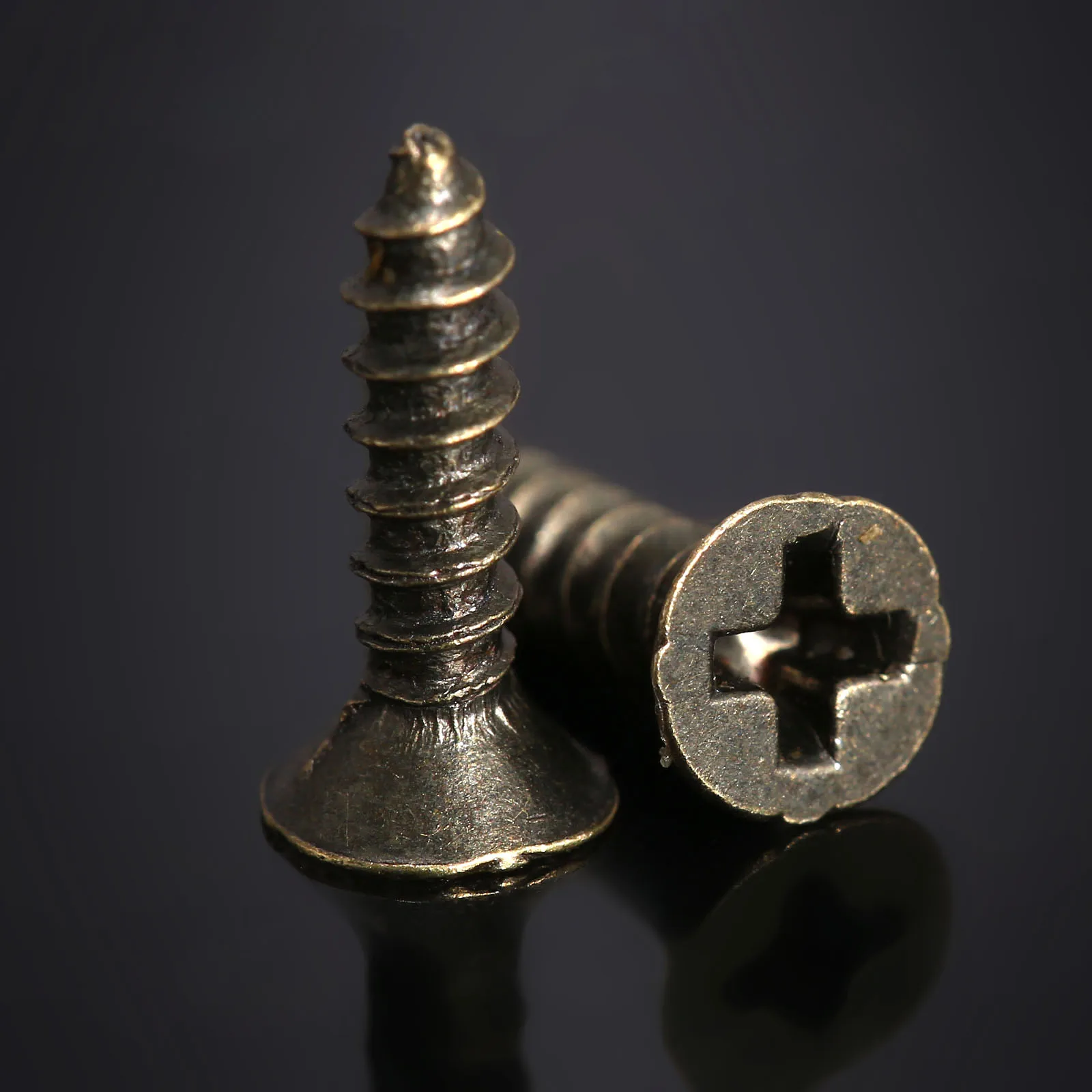 200Pcs Iron Bronze Tone Flat Phillips Head Screws Fit Hinges Recessed Countersunk Self-Tapping Screws M2x6 M2x8 M2.5x8 M2.5x10mm