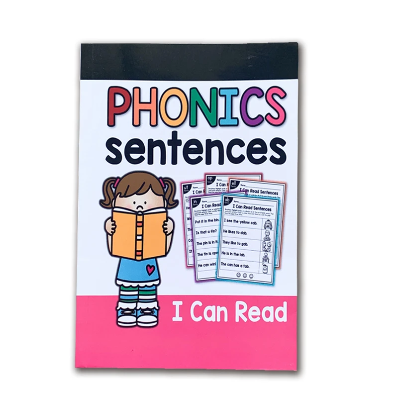 

113 Pages A5 English Phonics Sentences Learning Educational Exercise Book For Teaching Kids Baby Long Vowels Digraphs Words