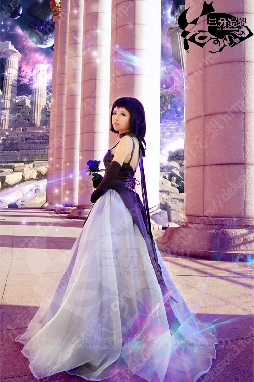 

Princess Sailor Saturn Tomoe Hotaru purple Dress Cosplay Costume Wedding dress for party/women