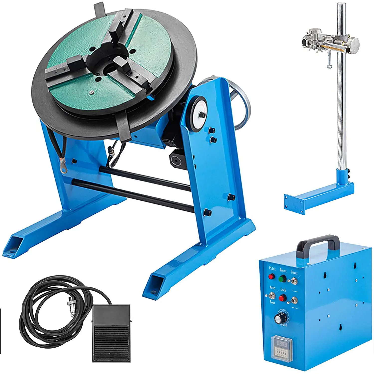 100KG Rotary Welding Positioner Turntable Table High Positioning Accuracy Suitable for Cutting, Grinding, Assembly