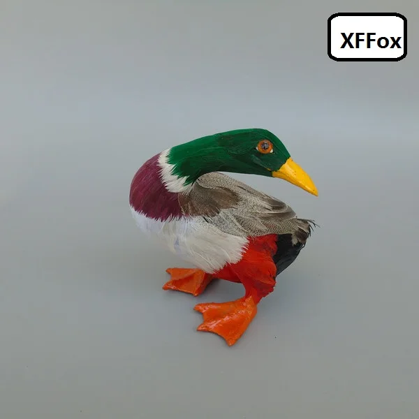 

cute simulation duck model foam&furs real life turned duck bird model gift about 14x12cm xf2199
