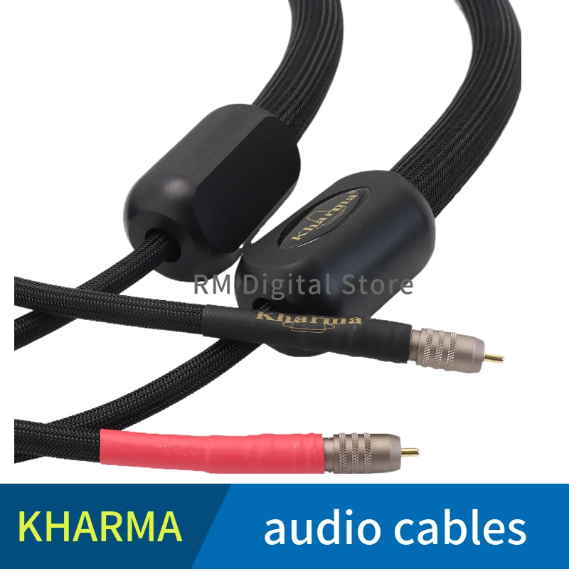 1 pair of hifi Audio Cable RCA terminal speaker cable