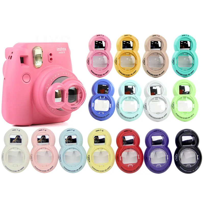 Close-up Lens with Selfie Mirror for FujiFilm Instax Mini 9, Instax Mini 8, Instax Mini 7s Instant Film Photo Camera