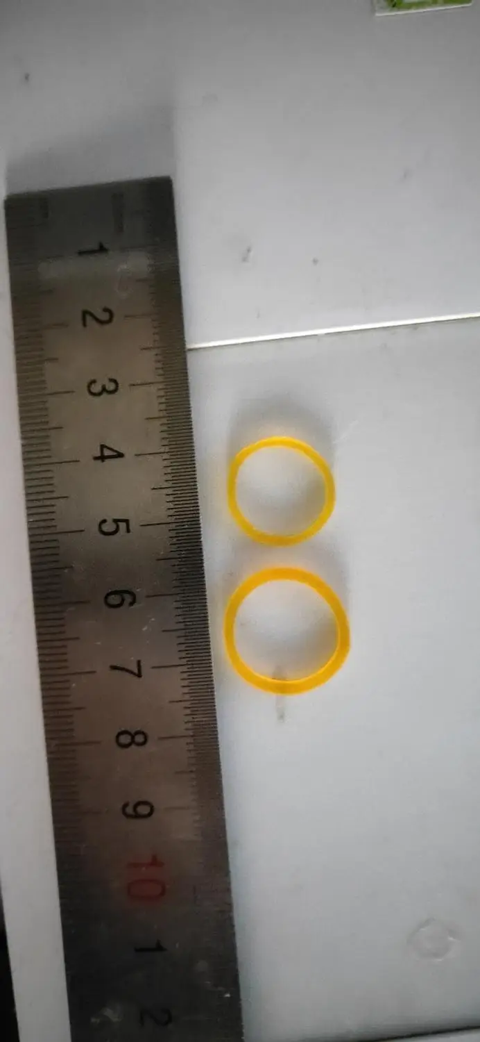 100gDIY Yellow rubber band Grooming Pet Hair Rubber Band Dog Cat Hair Accessories mini latex ring cowhide disposable 2size