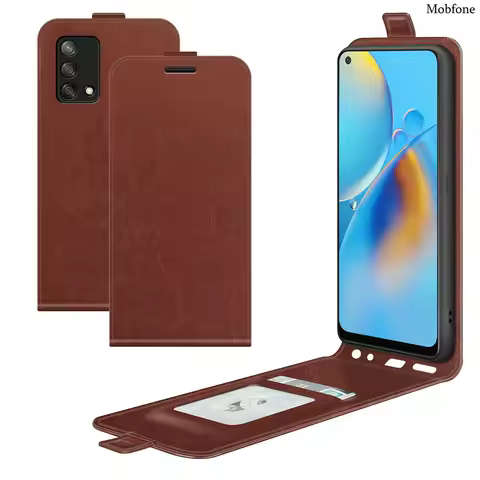 For Oppo A74 (4G) F29 PRO Flip Vertical Retro Leather Case Book Card Holder Full Cover For OPPO F19 F29 A3 A5 PRO Phone Bags