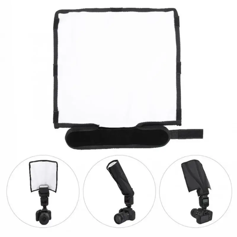 Foldable Diffuser Photo Light Flash Reflector Photography Speedlight Softbox for Nikon METZ Olympus Sony Cameras difusor flash