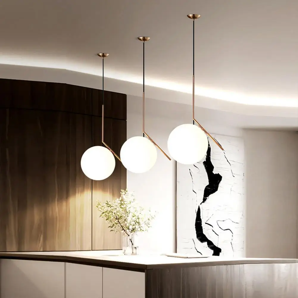 Ball Chandelier Modern Nordic Style Metal Lights Living Room Restaurant Home Cafe Decorative Wall Lamp Decorative Chandelier