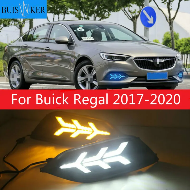 

For Buick Regal 2017-2020 Fog lamp ABS 12V DRL LED Daytime Running Lights