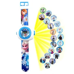 Princess Elsa Children Watches Girls Rubber Digital 3D Projection Mickey Watch Kids Clock Boys Wristwatches Gift Dropshipping